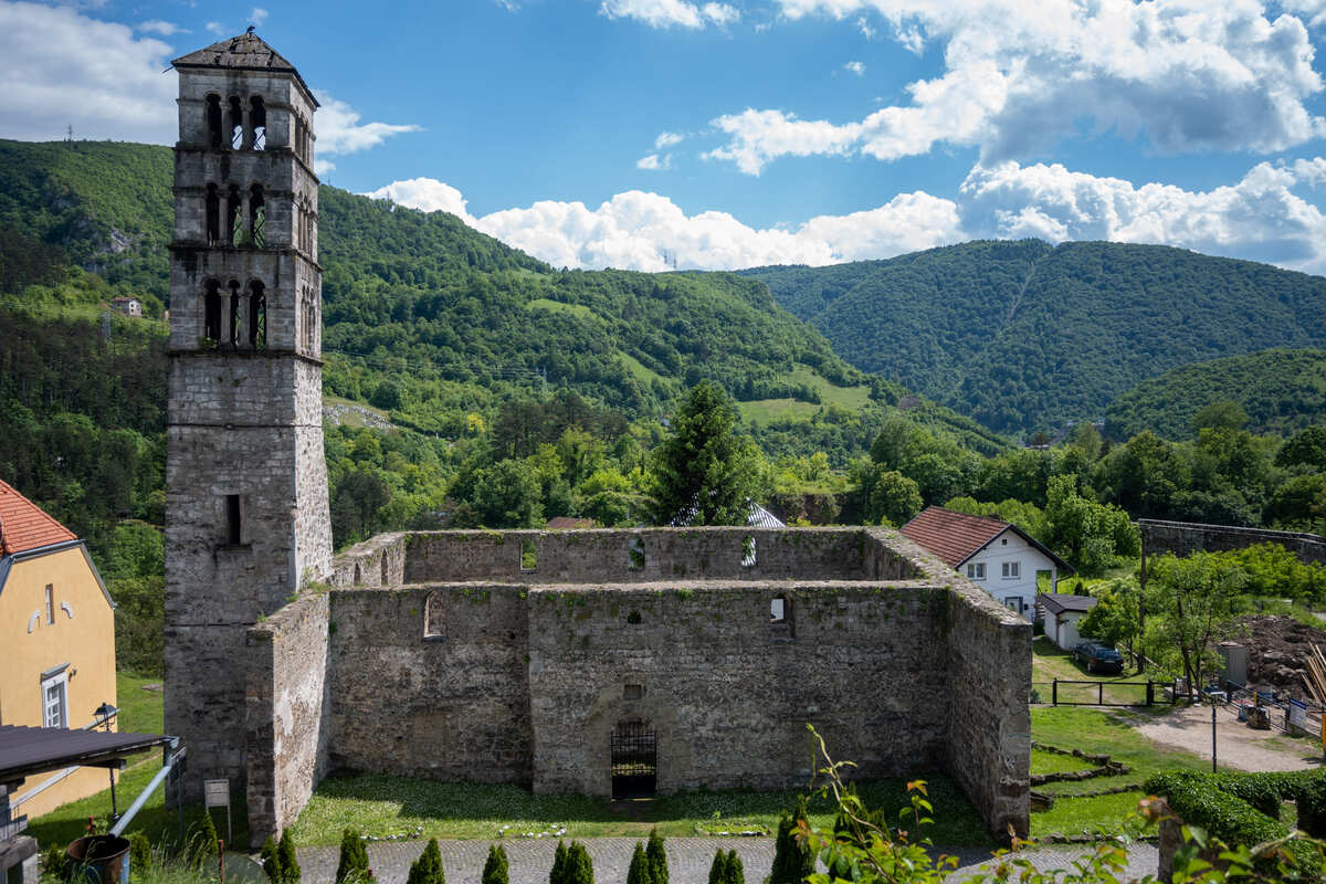 Vieilles ruines historiques de Jajce, Bosnie-Herzégovine