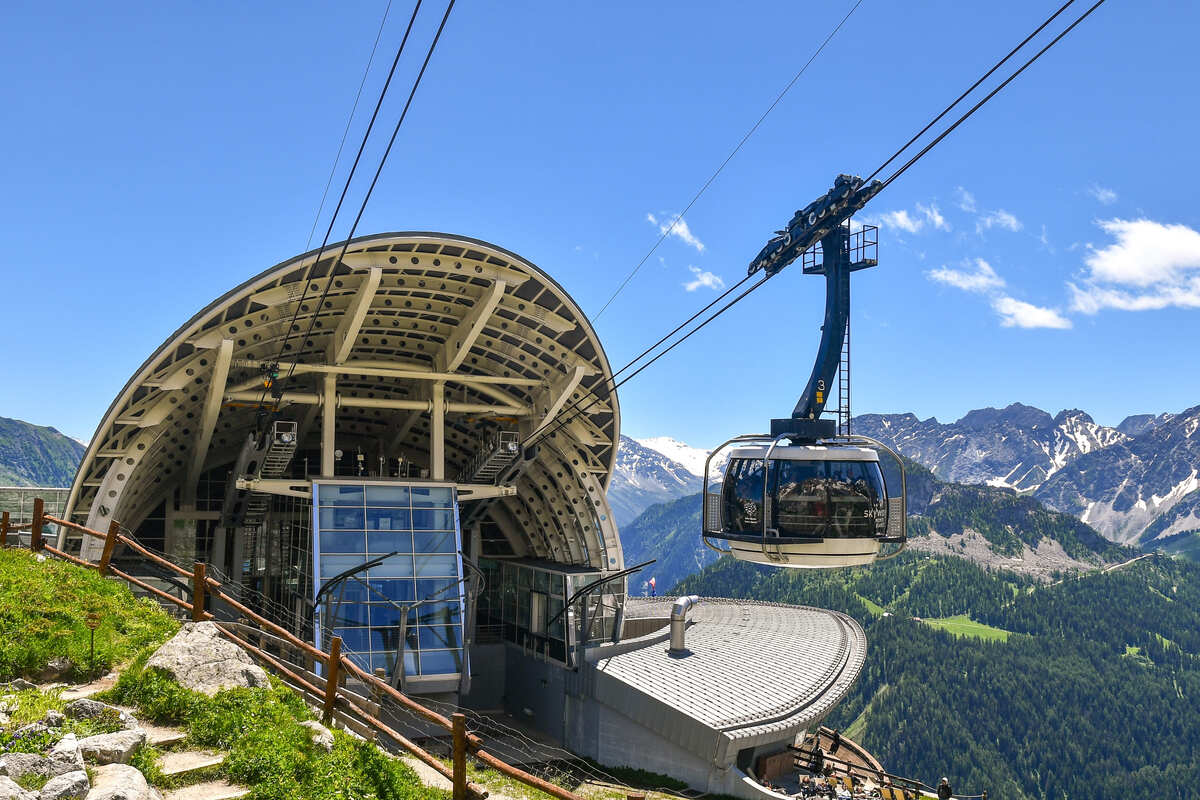 Skyway à Courmayeur, Italie