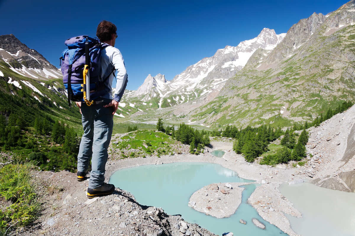 Lago Miage près de Courmayeur, Italie