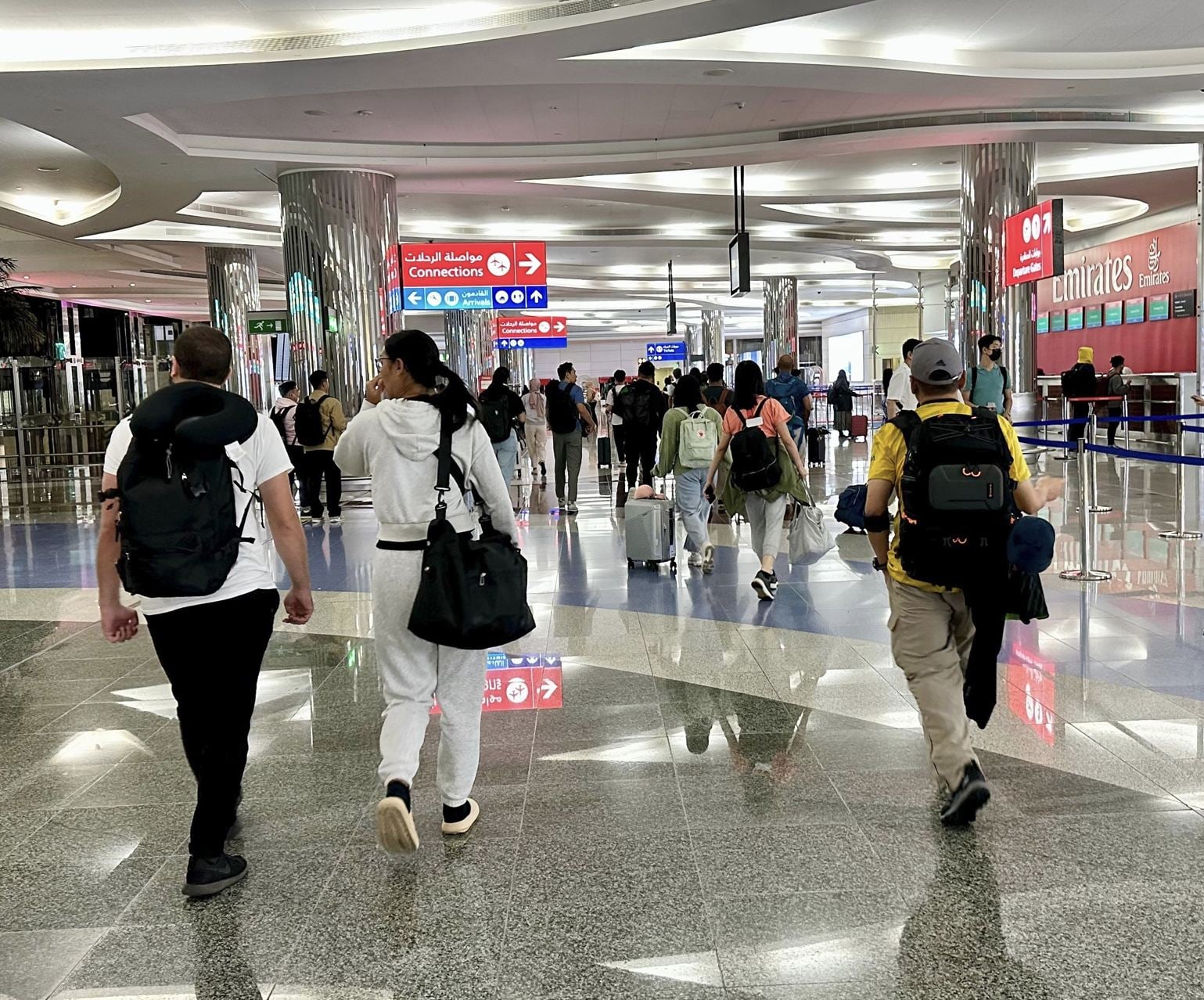Voyageurs de l’aéroport de Dubaï