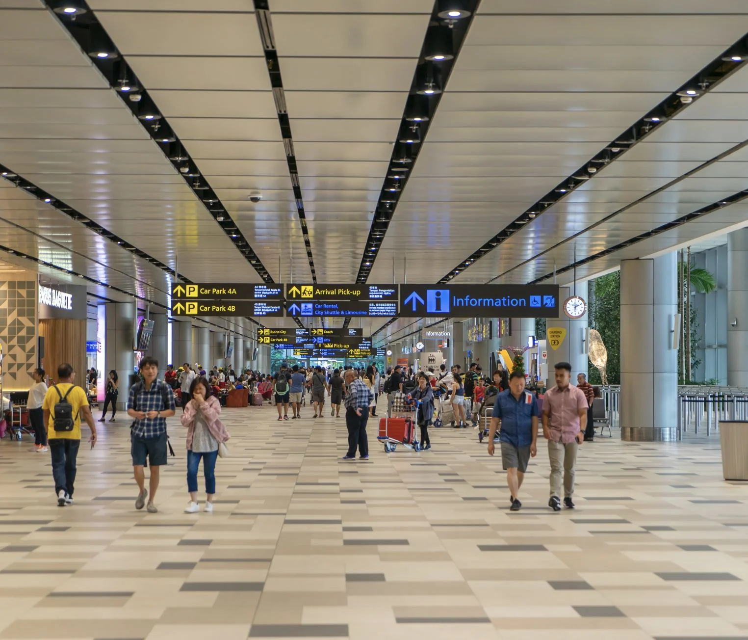 Arrivées de l'aéroport de Singapour