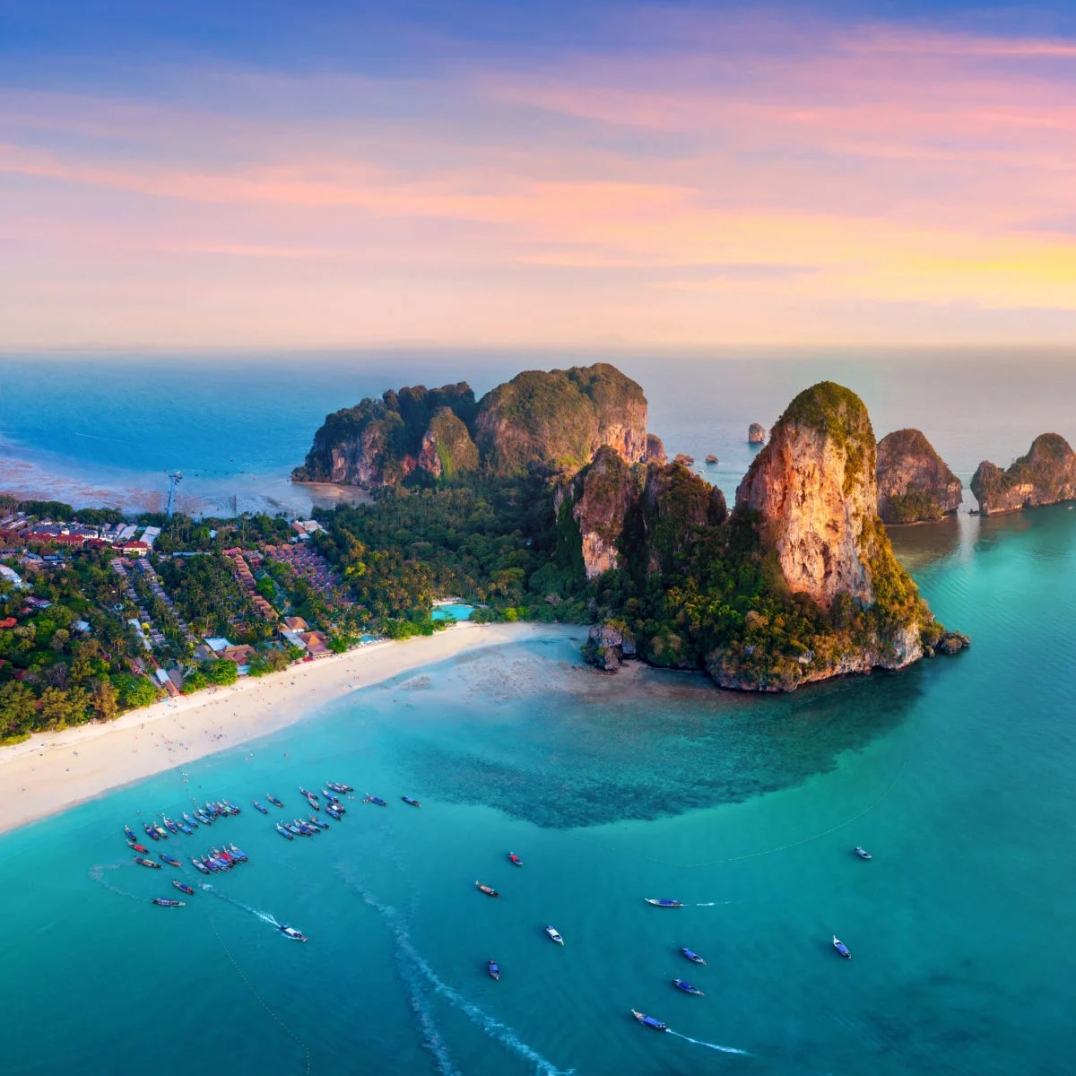 Plage de Railey à Phuket, Thaïlande