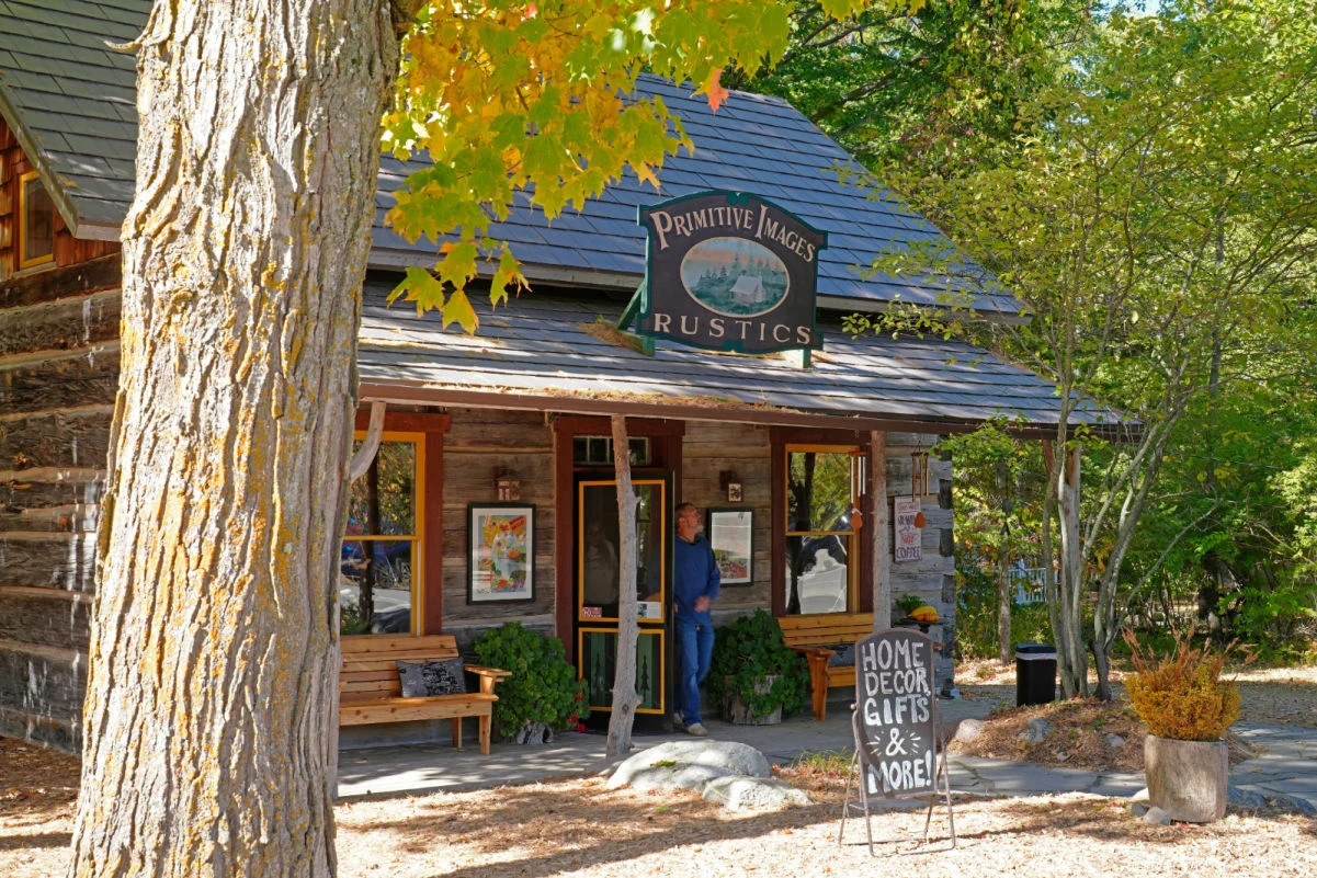 Good Hart, Michigan Vue de la petite ville touristique de Good Hart