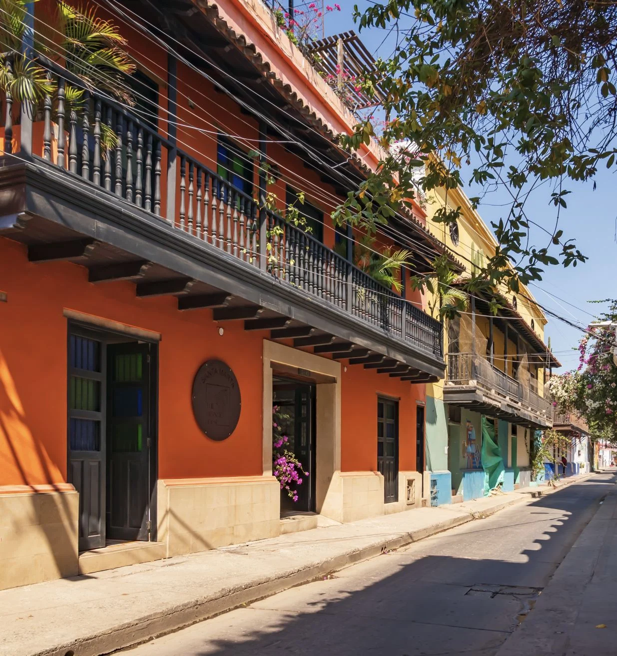Bâtiments coloniaux de Santa Marta Colombie