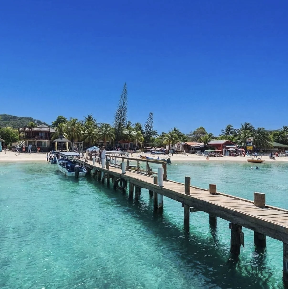 Plage de West Bay, île de Roatan, Honduras