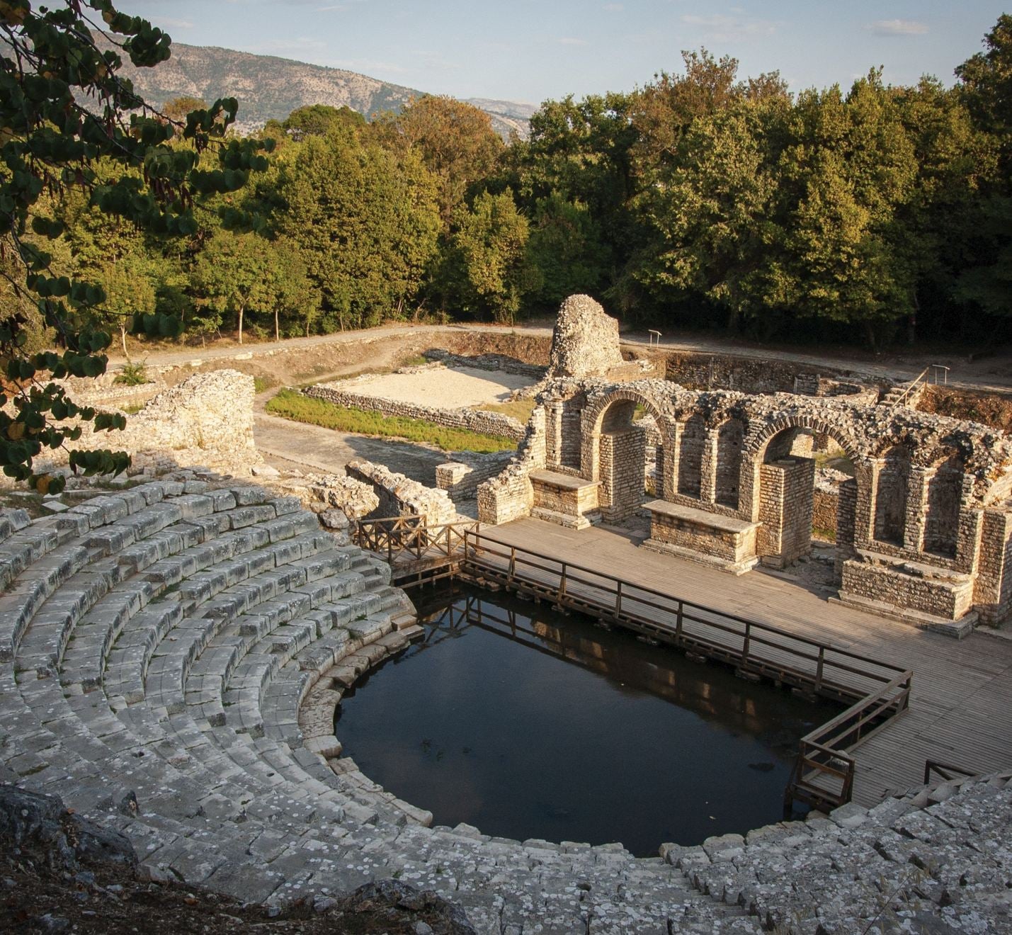 Le site du patrimoine mondial de l'UNESCO de Butrint, Buthrotum, Albanie