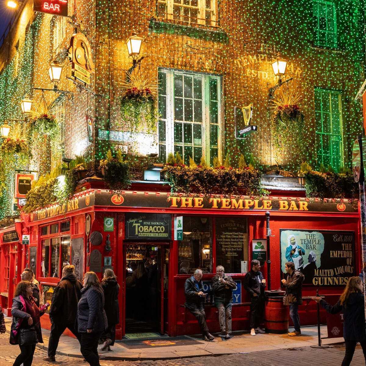 Quartier de Temple Bar à Dublin, Irlande
