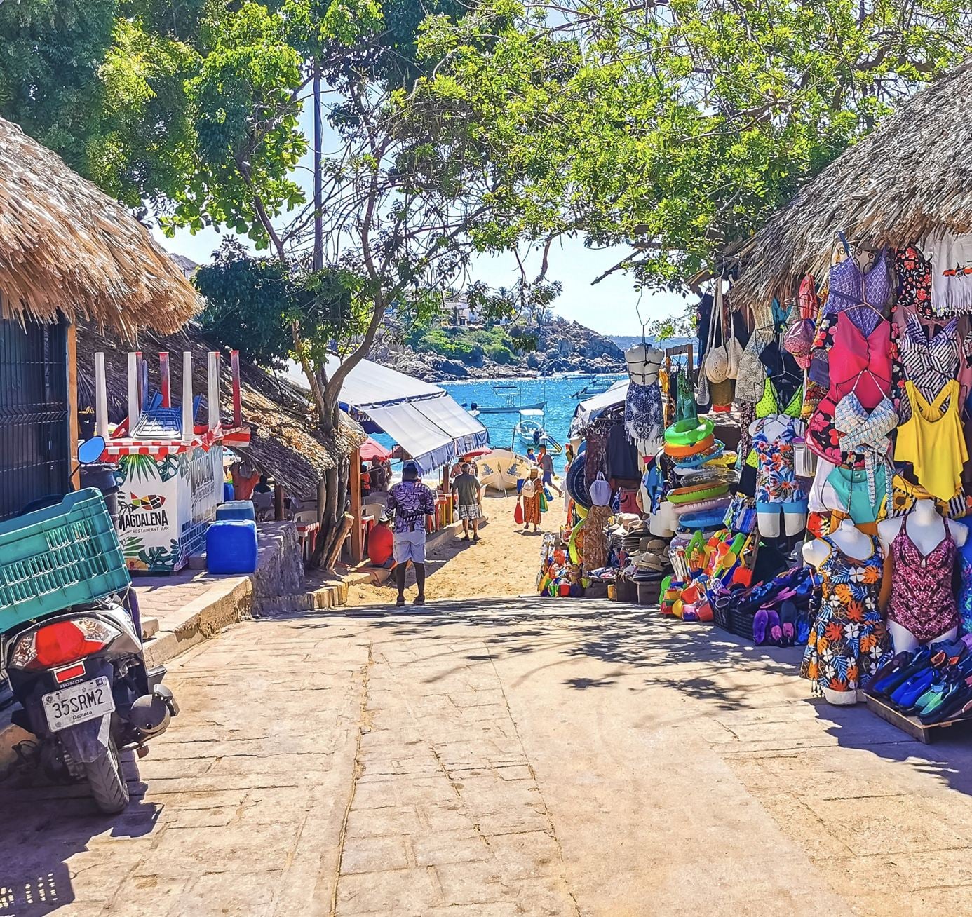 Route vers la plage