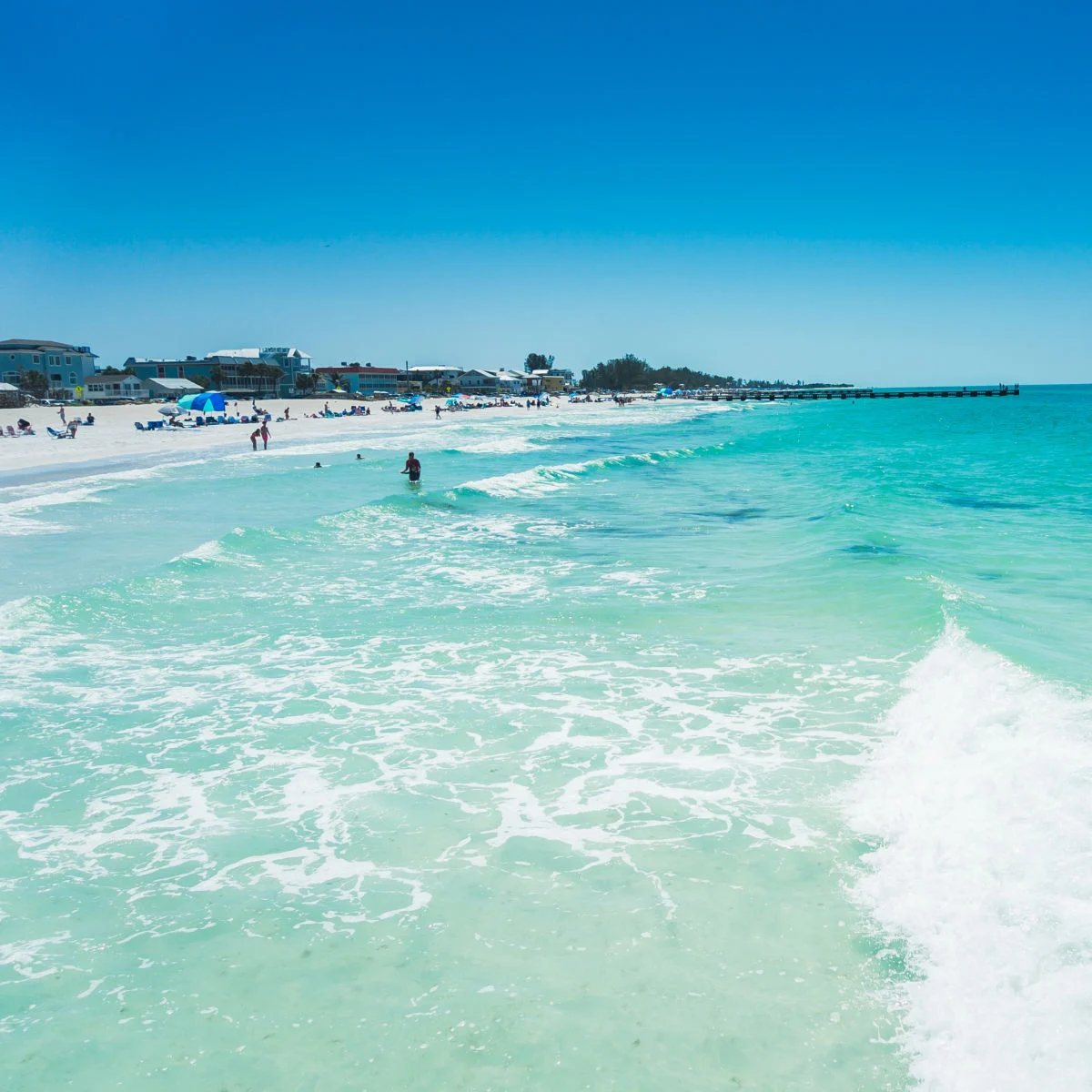 paysage de l'île anna maria et de la plage de bradenton en floride en été
