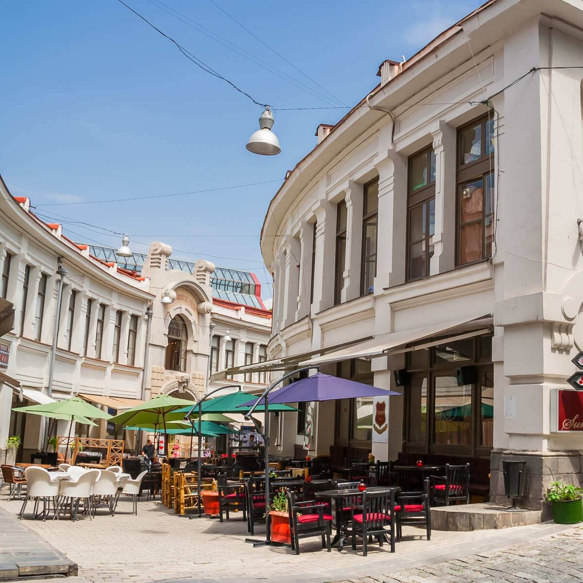 Rue Shardeni à Tbilissi, Géorgie