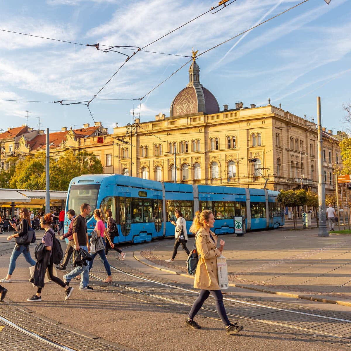 Tramway à Zagreb, Croatie