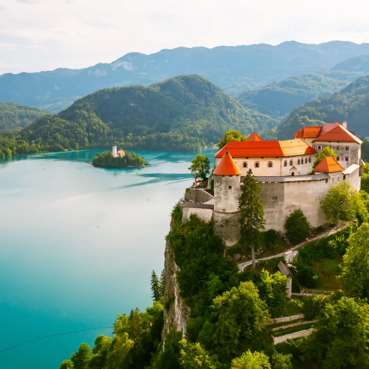 Palais historique sur le lac de Bled, Slovénie