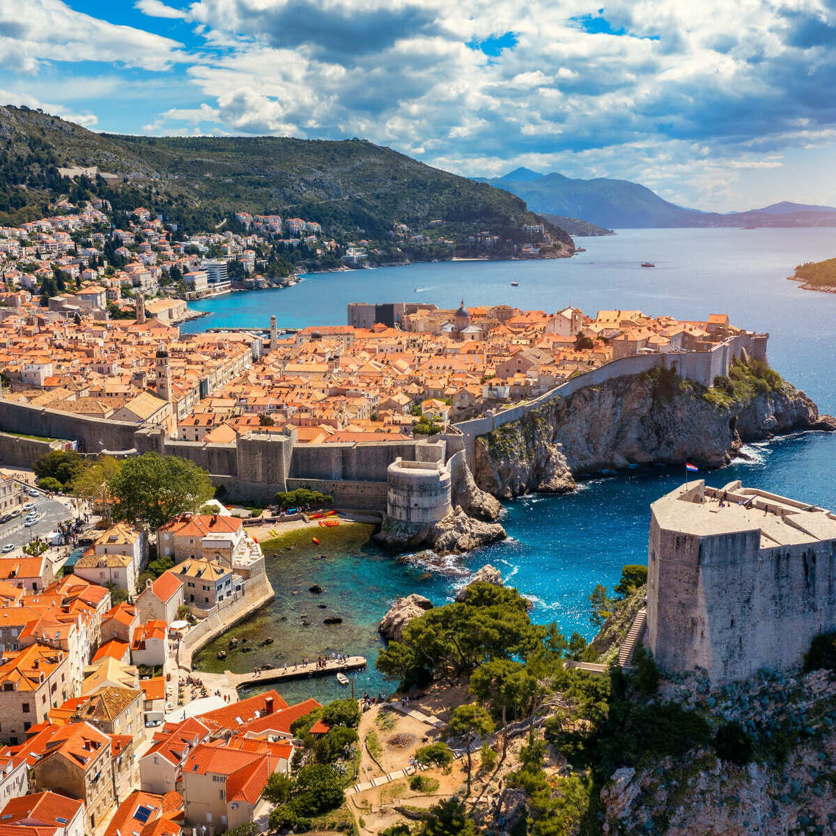 Vue Panoramique De Dubrovnik, Croatie