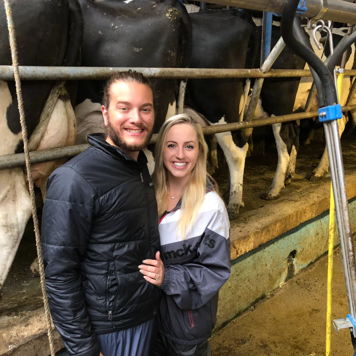 Tyler et Liz Fox dans le comté de Tipperary en Irlande sur une ferme laitière