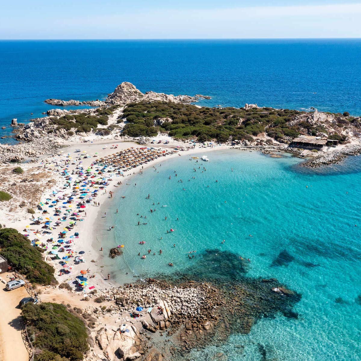 Vue Panoramique De Villasimius, Sardaigne, Italie