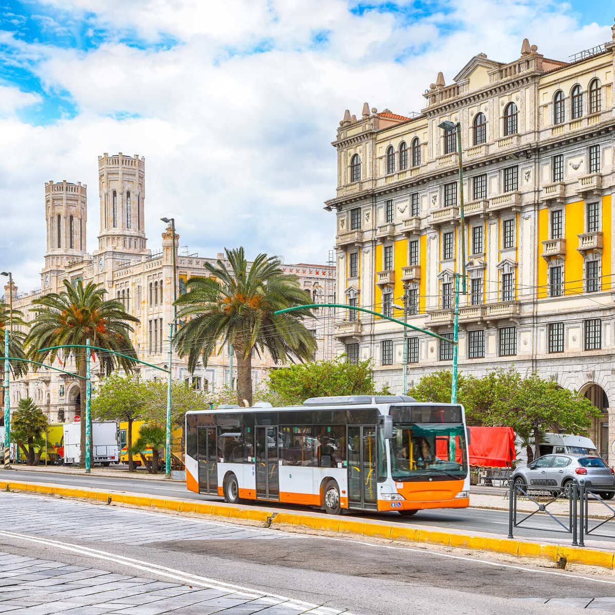 Via Roma à Cagliari, Sardaigne, Italie