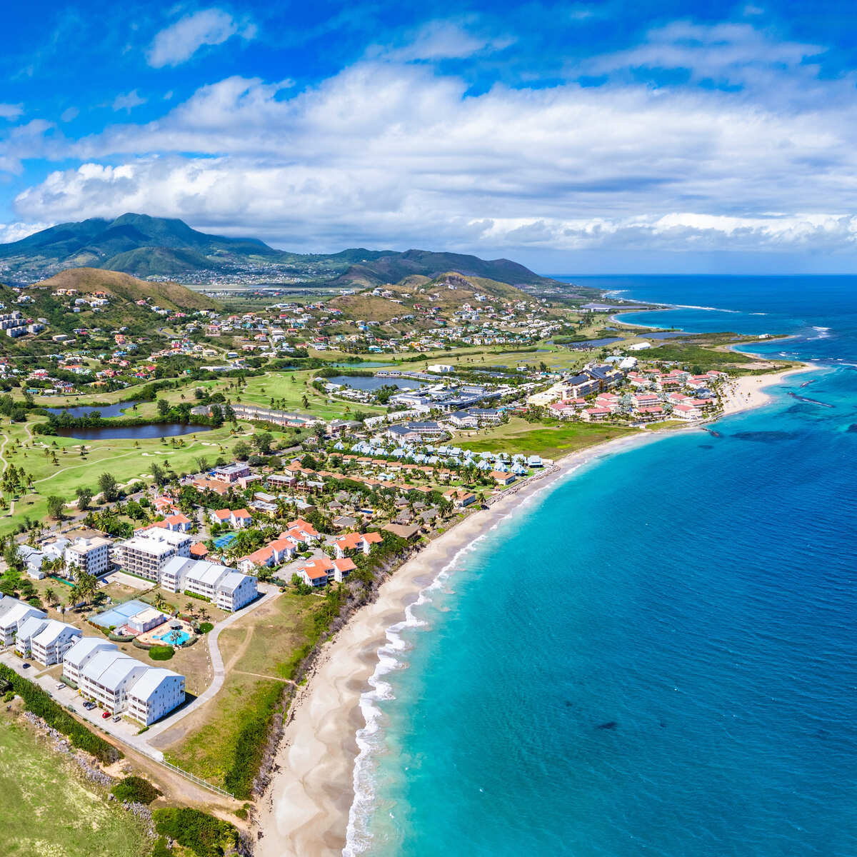 Vue Panoramique De Saint Kitts Et Nevis