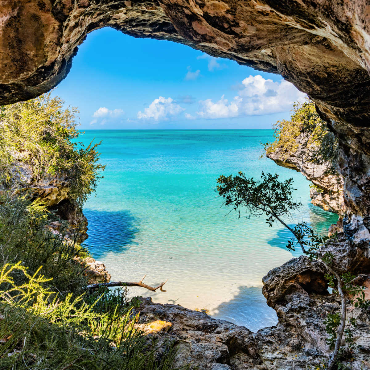 Crique cachée à Turks et Caicos
