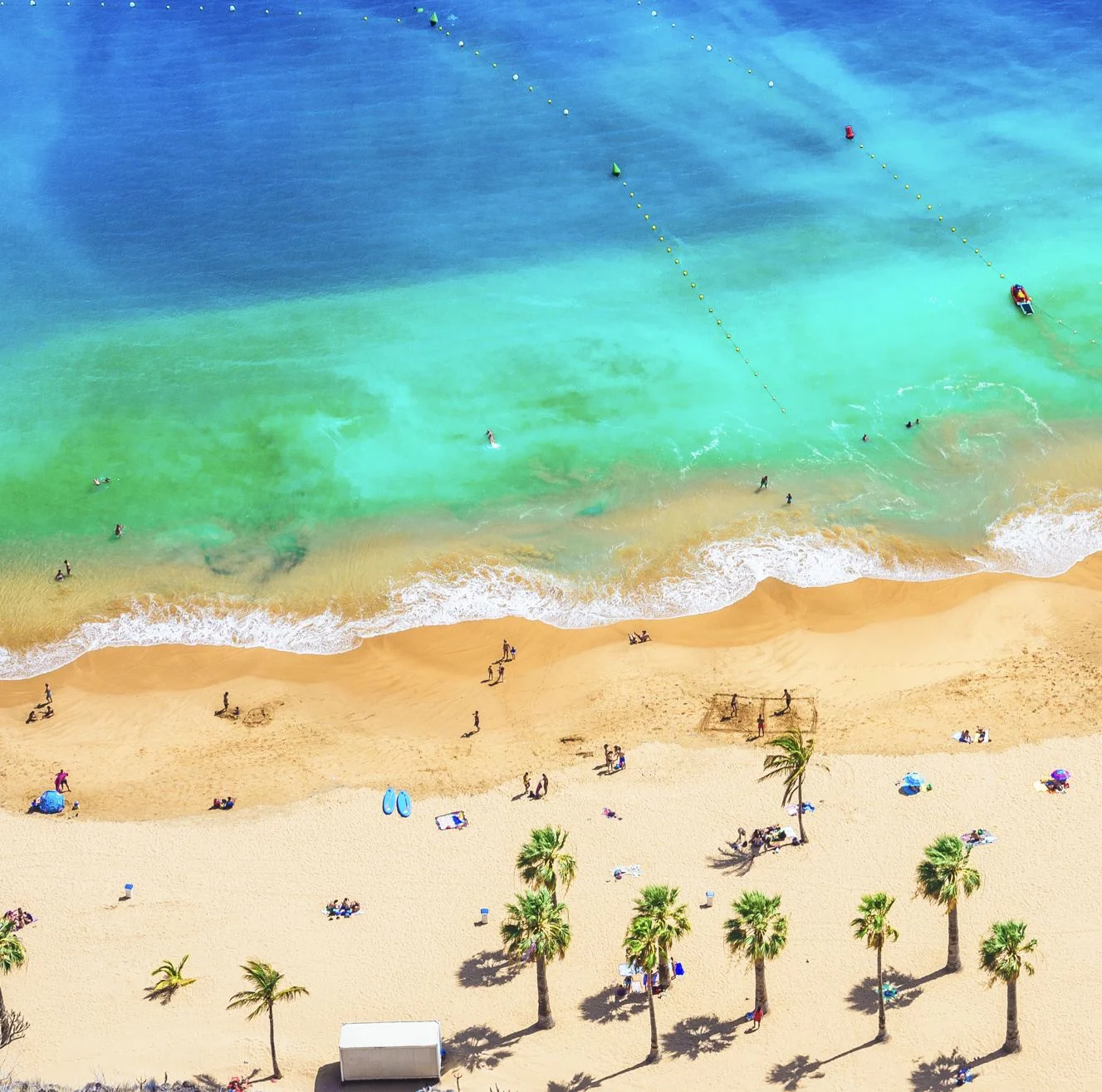   Plage de Las Teresitas, Tenerife, Îles Canaries, Espagne