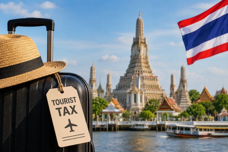La Thaïlande propose une taxe de séjour de 450 bahts et des frais de départ de 1 000 bahts