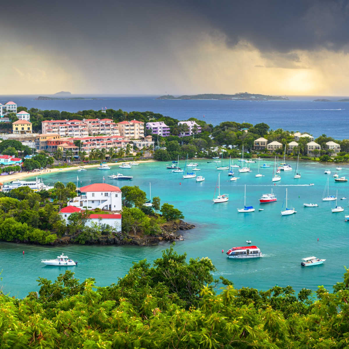 Cruz Bay à St John, îles Vierges américaines