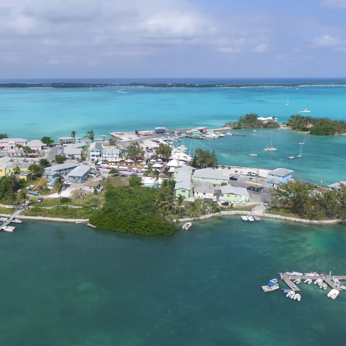 Centre-ville de George Town, Exuma, Bahamas