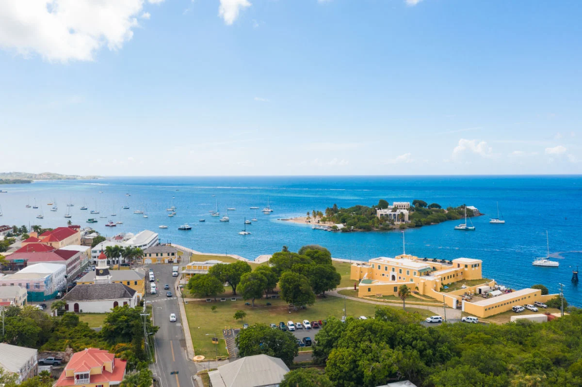 Christiansted St Croix Îles Vierges américaines par une journée ensoleillée