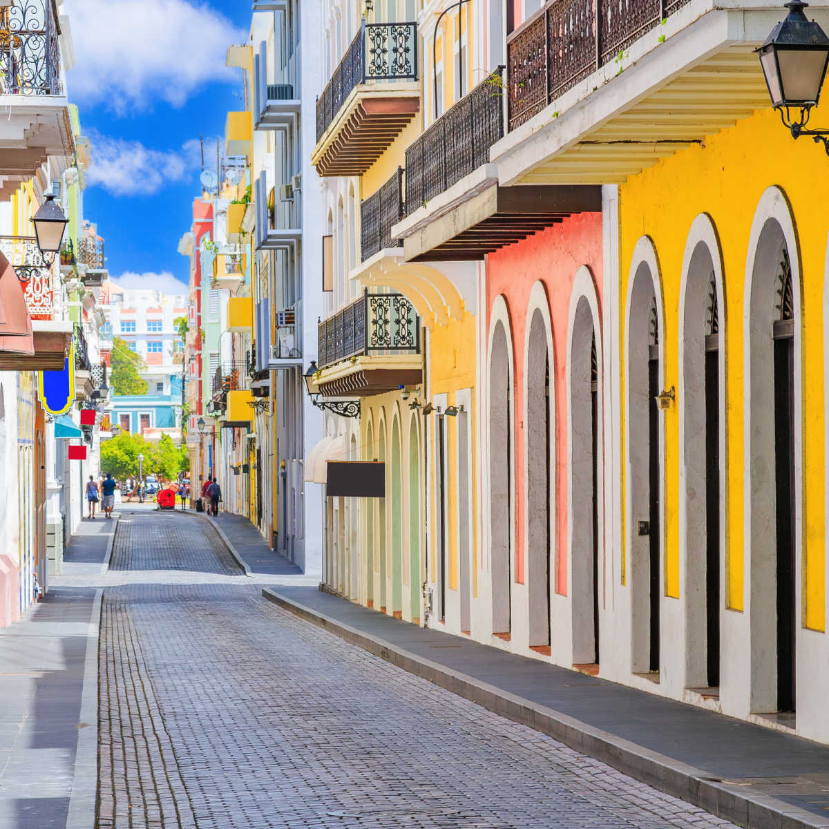 Rue intemporelle de la vieille ville de San Juan, PR