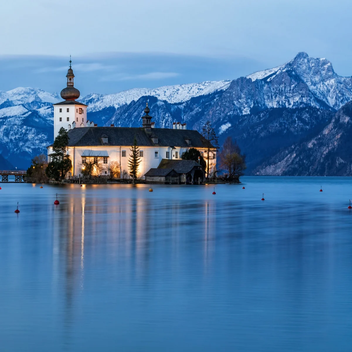 Le Schloss Ort à Gmunden en Haute Autriche