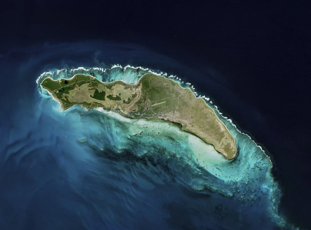 Île Anegada dans la mer des Caraïbes 