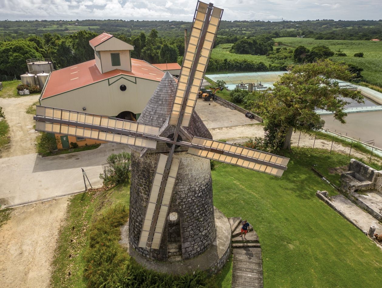 Guadeloupe, distillerie de rhum Habitation Bellevue à Marie Galante