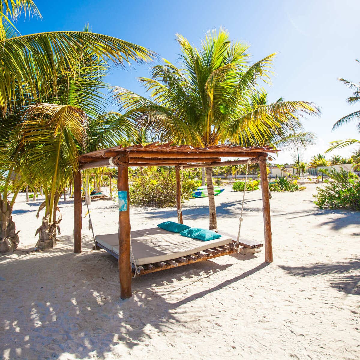 Hamac de plage sur Isla Holbox, Mexique
