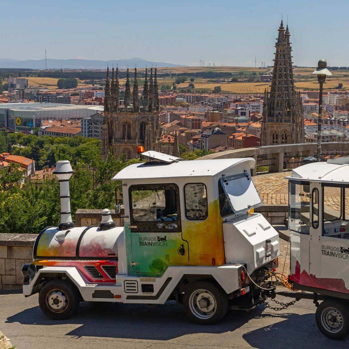 Train touristique à Burgos, Espagne