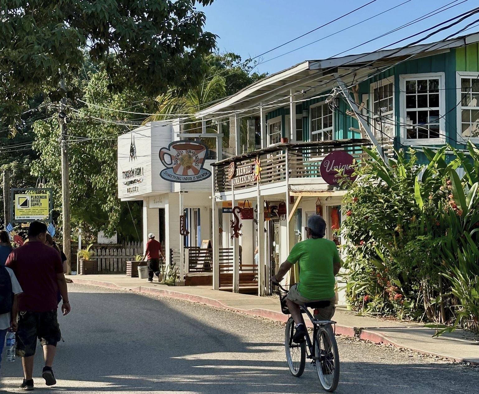 Une vue du centre-ville de Placencia