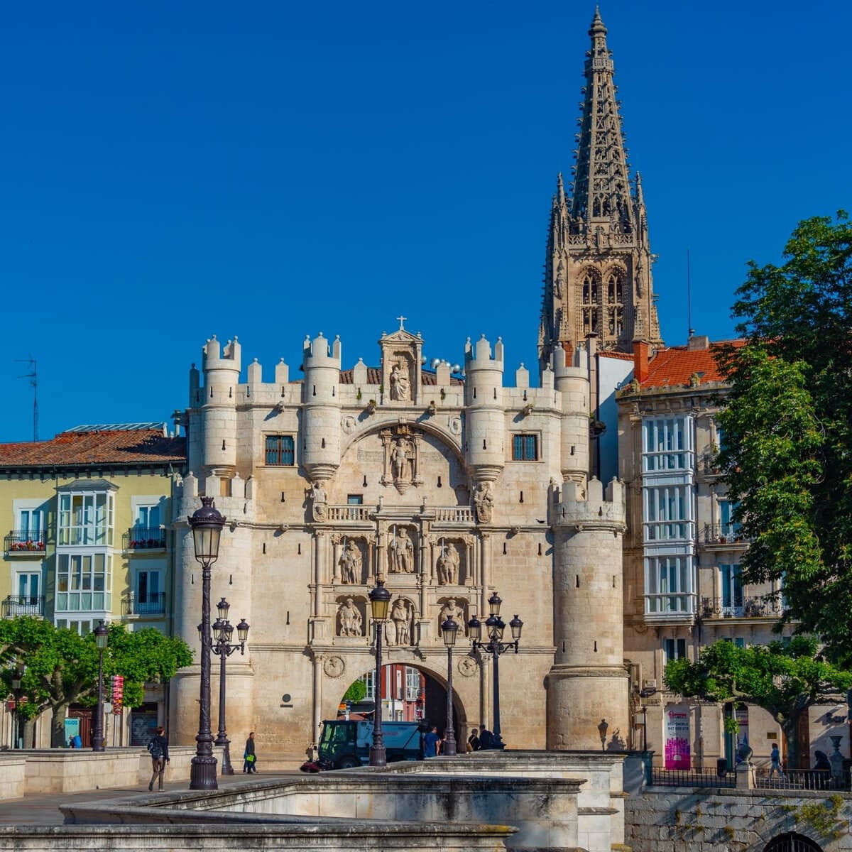 Porte de la ville ornée de Burgos, Espagne